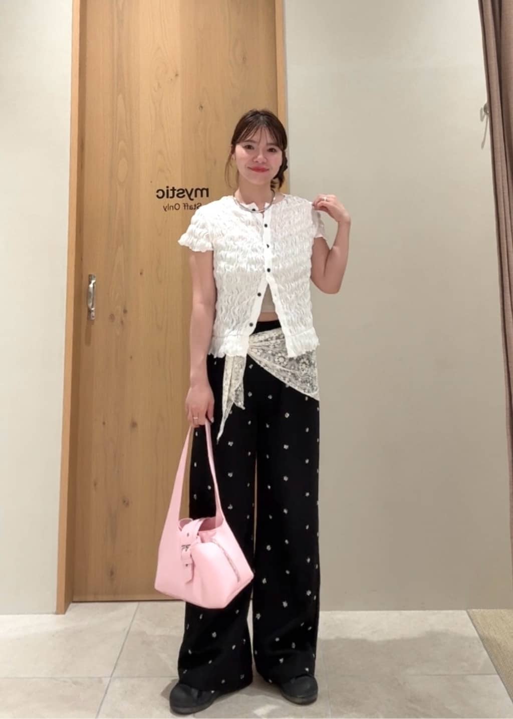 mystic Airy Shirring Blouse - Image 45