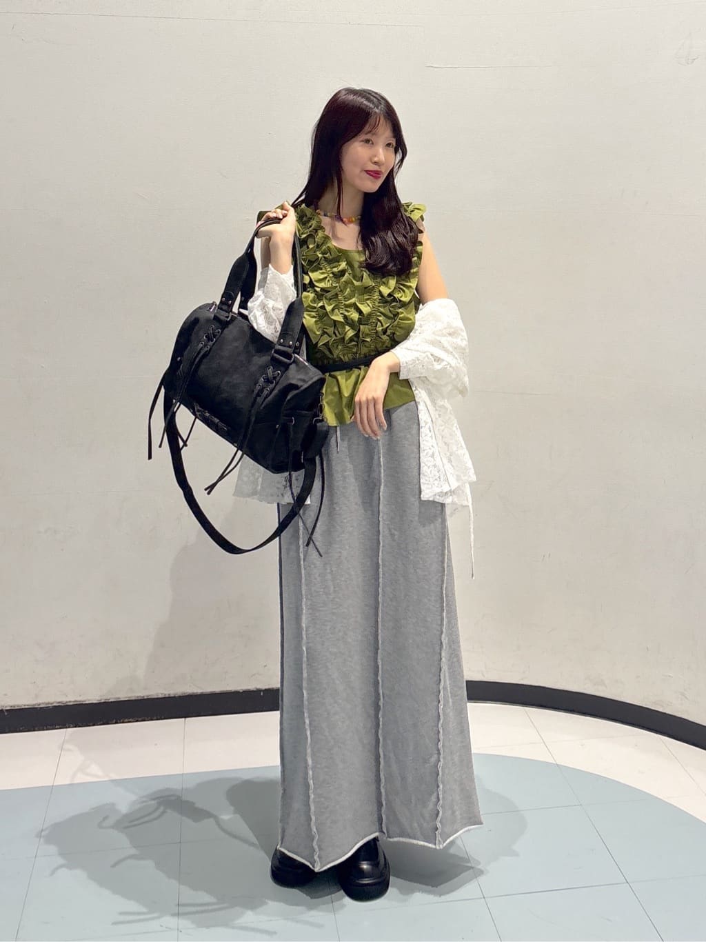 w closet 流線長版運動半裙 - Image 38