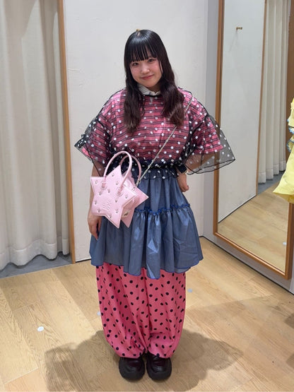 HELLO.SANFRANCISCO 荷葉邊領條紋rugby shirt tunic - Image 24