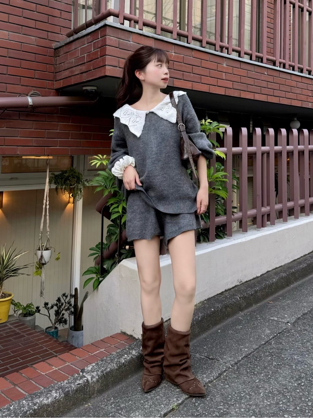 Kastane Lace Collar Knit Cardigan - Image 35