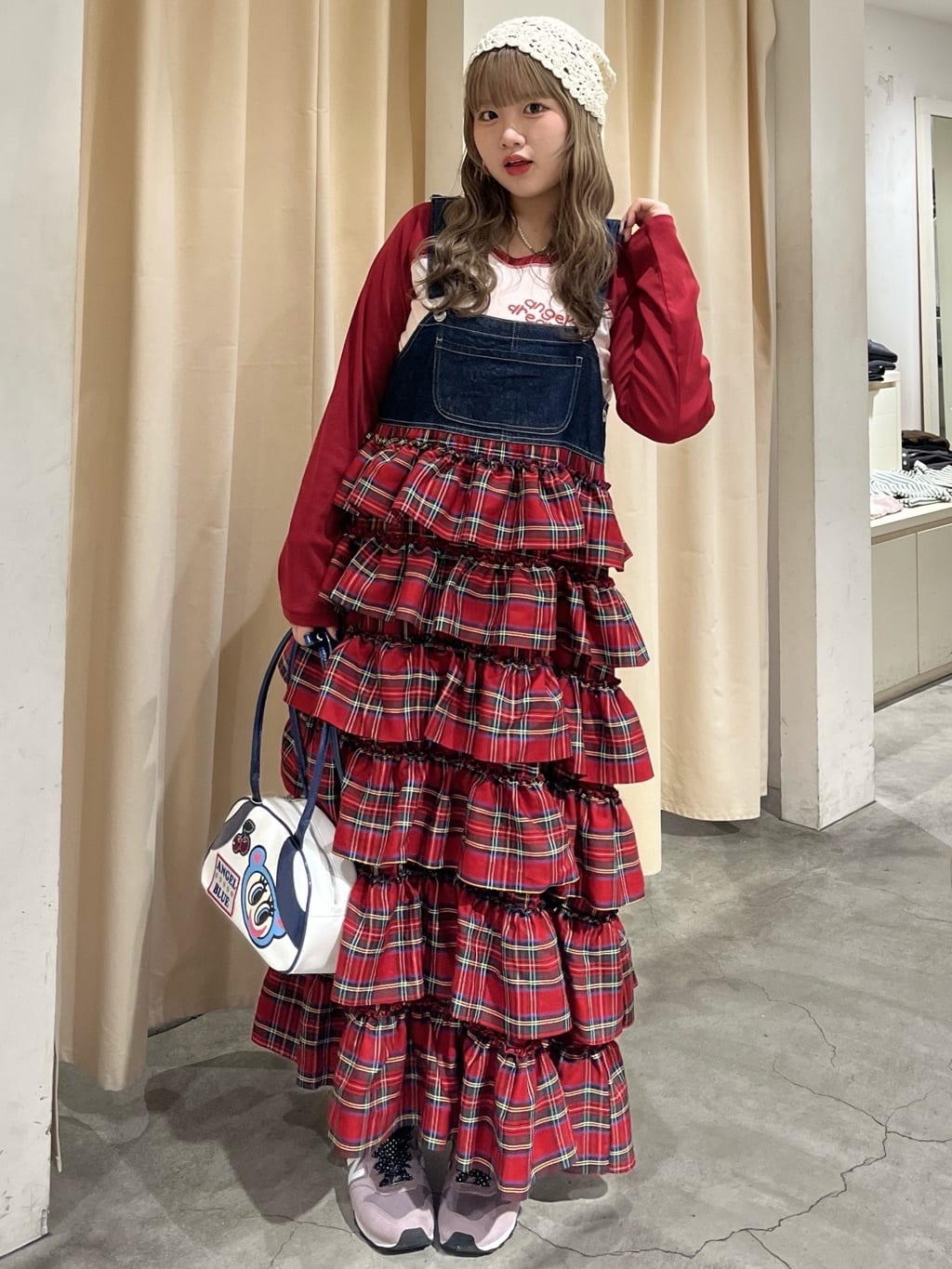 w closet 荷葉邊多層吊帶裙 - Image 79