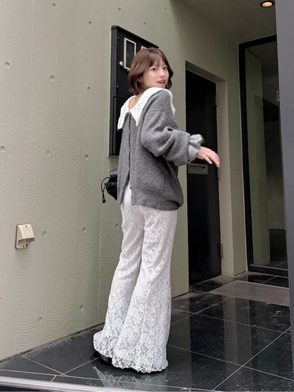 Kastane Lace / Velour flare pants - Image 23