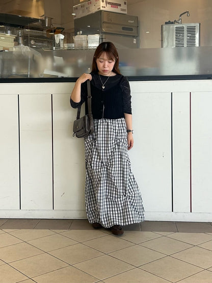 Kastane Flower Tuck Long Skirt - Image 38
