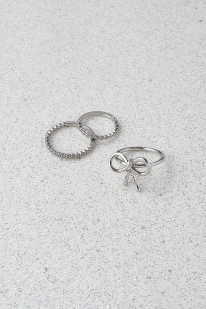 GOLDY Ribbon 3P Set Ring