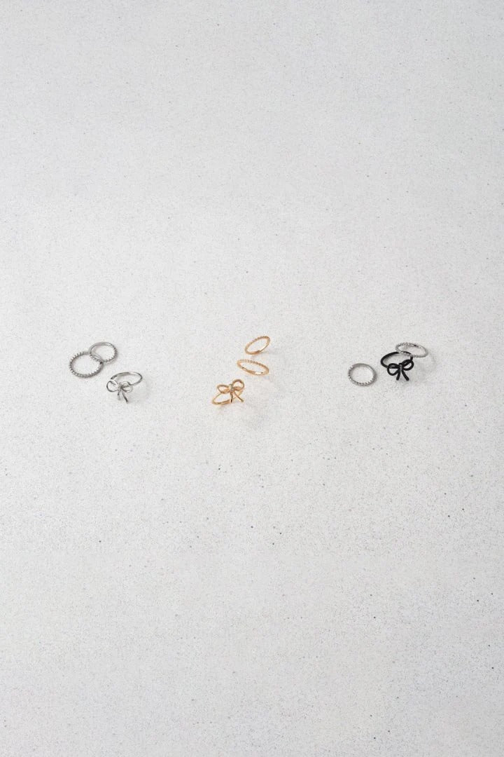 GOLDY Ribbon 3P Set Ring