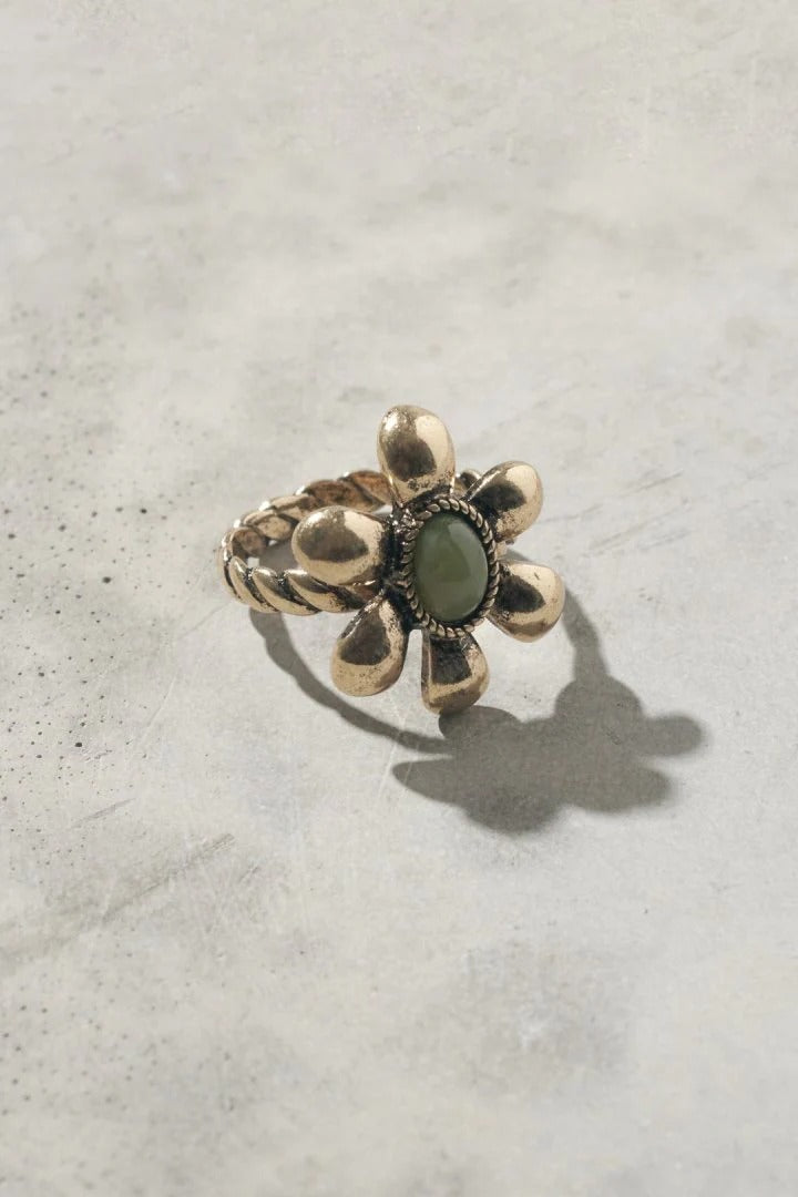 GOLDY Vintage Flower ring