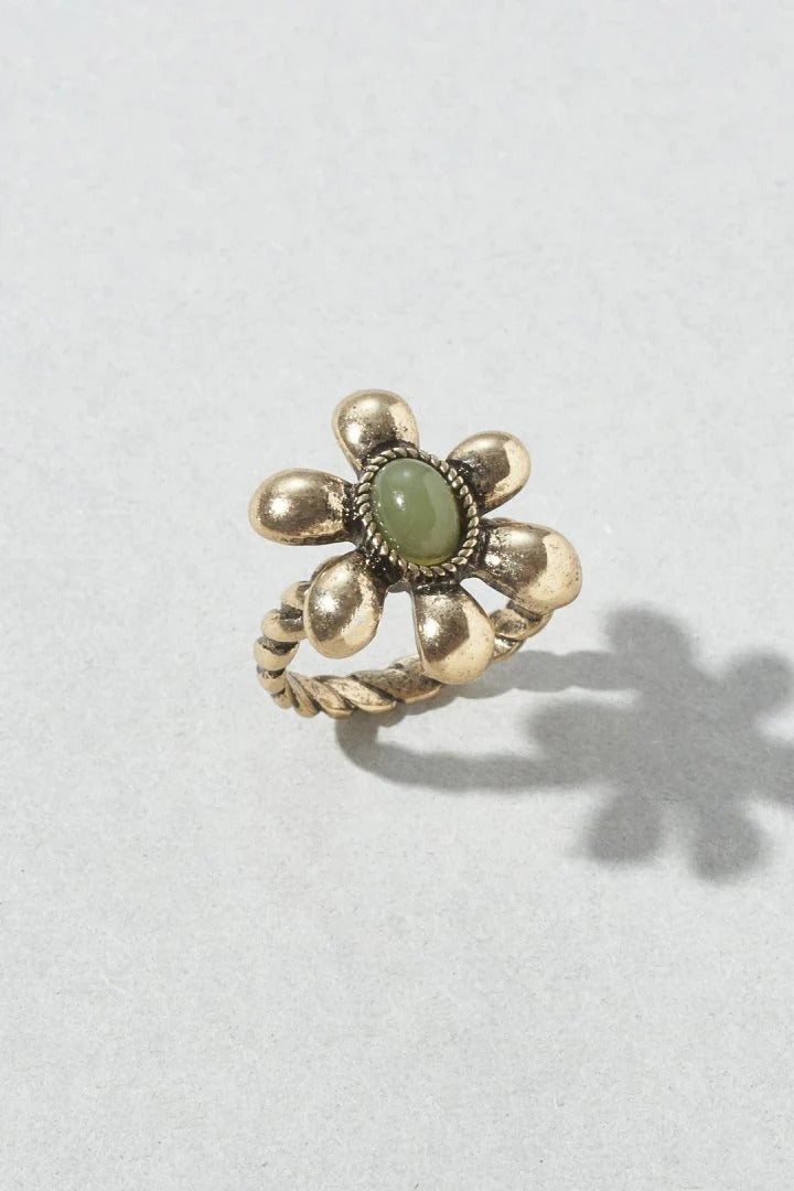 GOLDY Vintage Flower ring