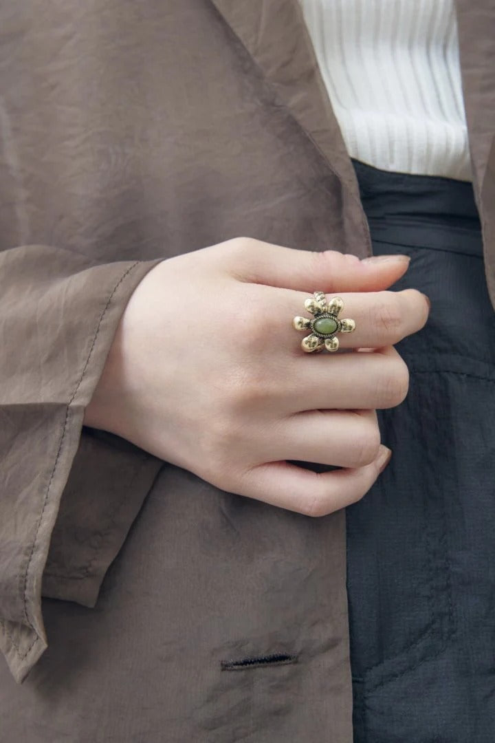 GOLDY Vintage Flower ring