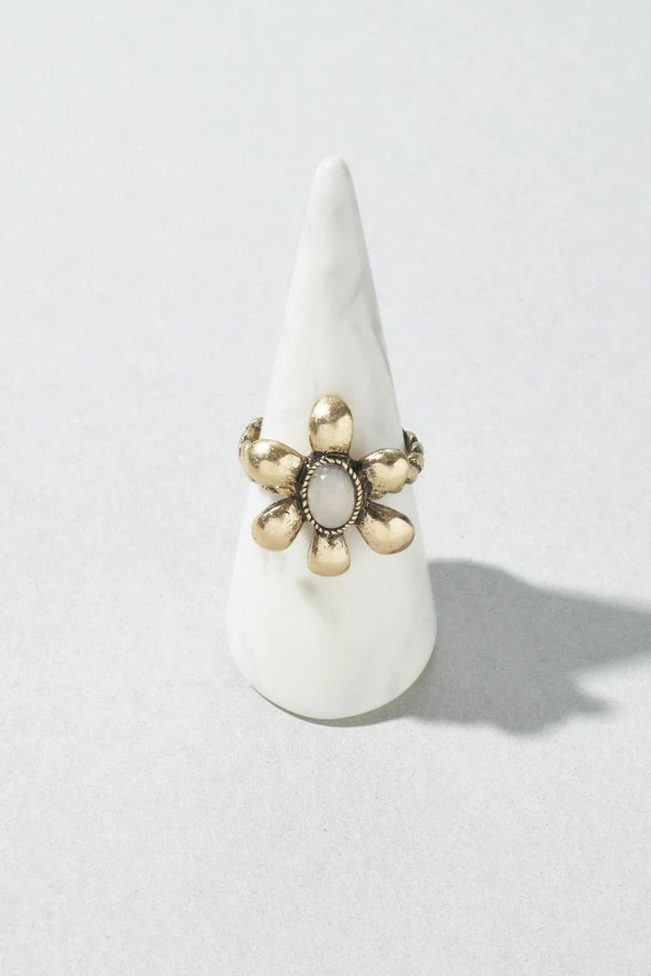 GOLDY Vintage Flower ring
