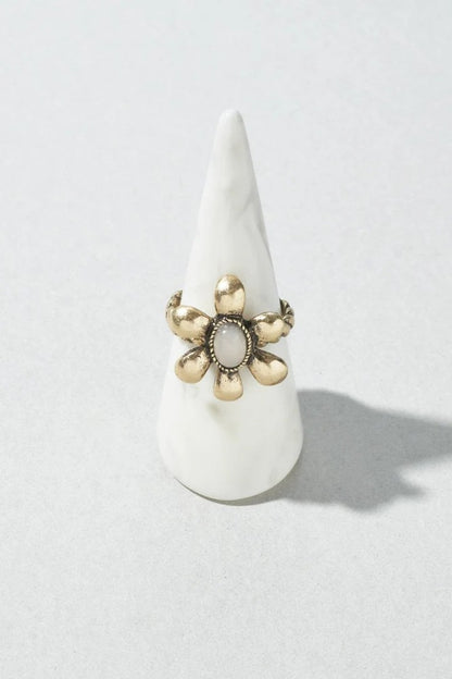 GOLDY Vintage Flower ring