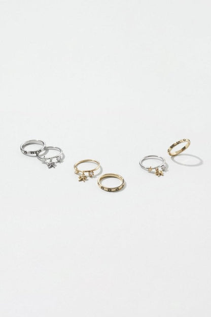 GOLDY Ribbon motif 2P Set Ring