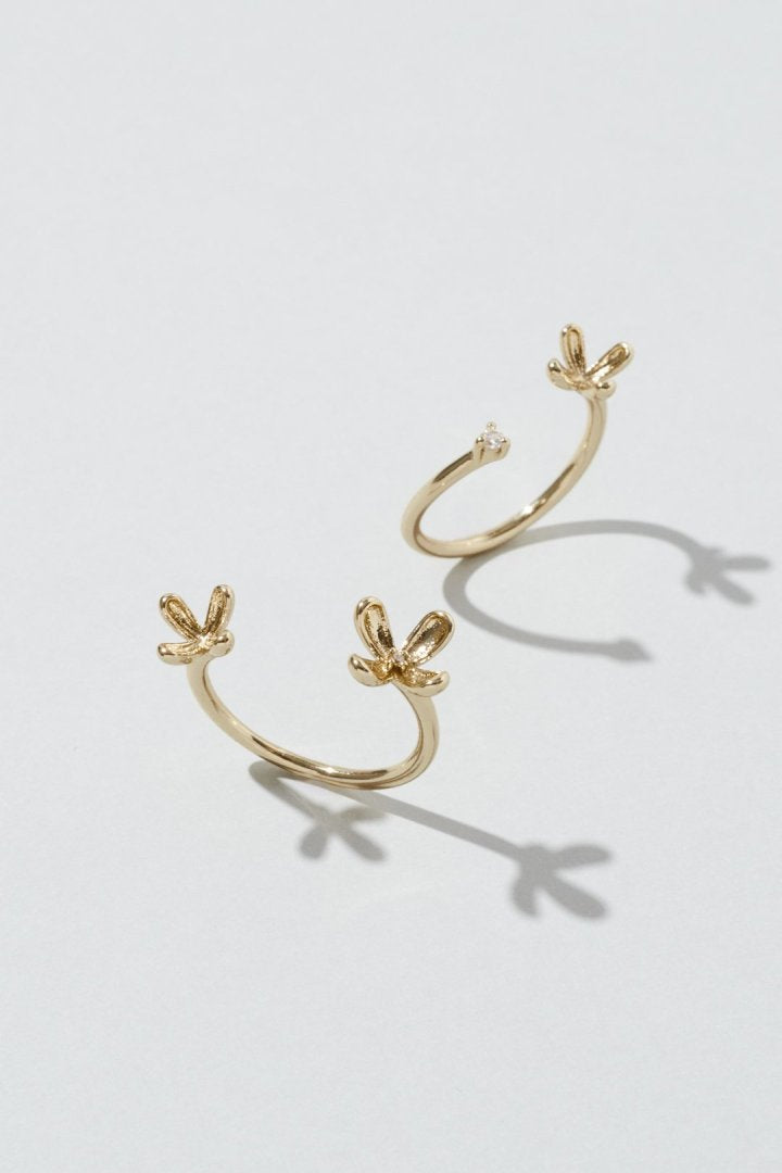 GOLDY Blooming Mini Flower Set Ring