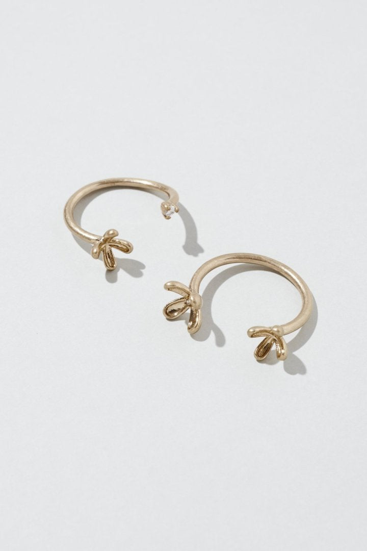 GOLDY Blooming Mini Flower Set Ring
