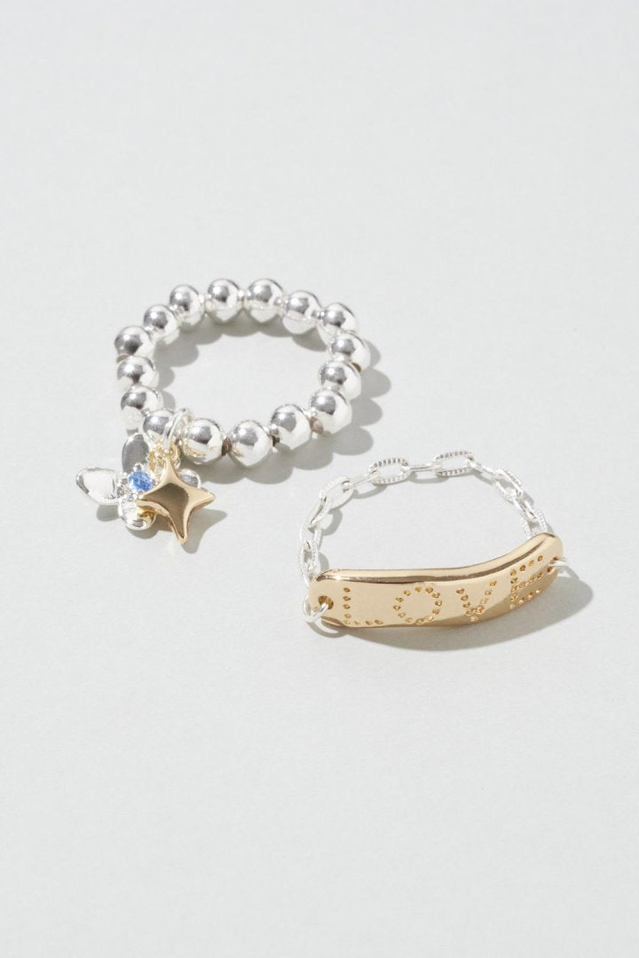 GOLDY Twinkle Bloom Set Ring
