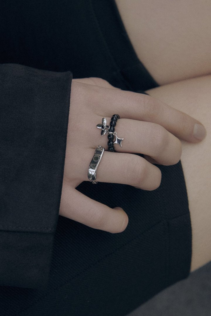 GOLDY Twinkle Bloom Set Ring