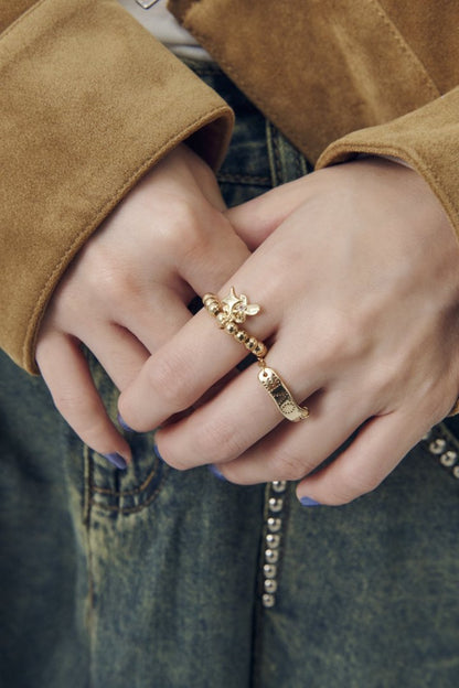 GOLDY Twinkle Bloom Set Ring