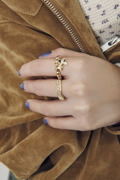 GOLDY Twinkle Bloom Set Ring