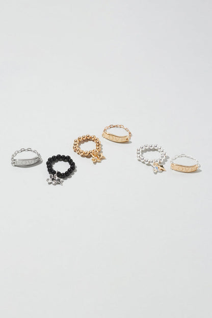 GOLDY Twinkle Bloom Set Ring