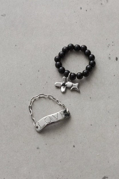 GOLDY Twinkle Bloom Set Ring