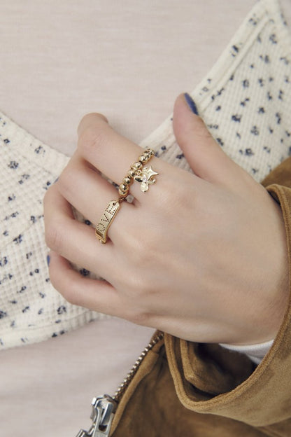 GOLDY Twinkle Bloom Set Ring