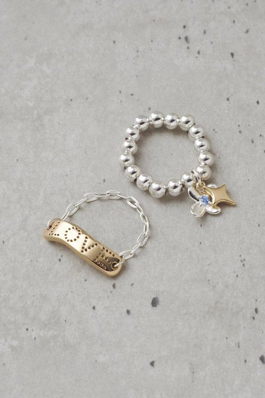 GOLDY Twinkle Bloom Set Ring