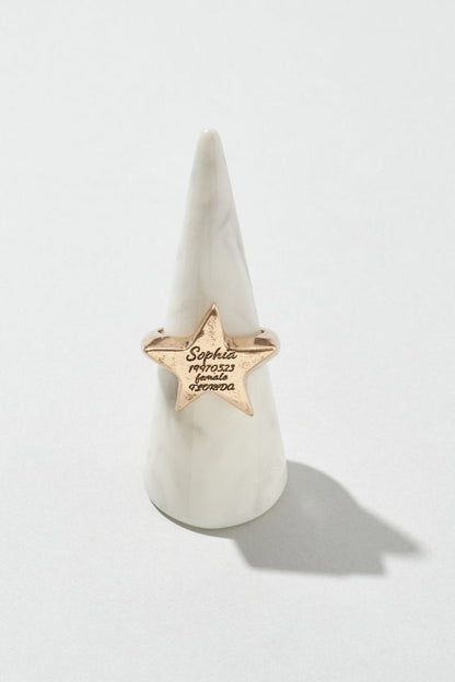 GOLDY Sophia Star ID Plate Ring - Image 11