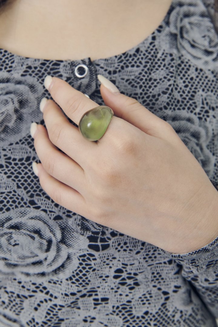 GOLDY チャビー カラー リング - green