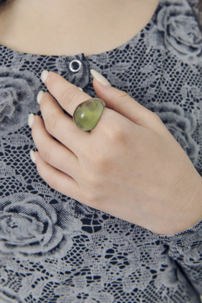 GOLDY チャビー カラー リング - green