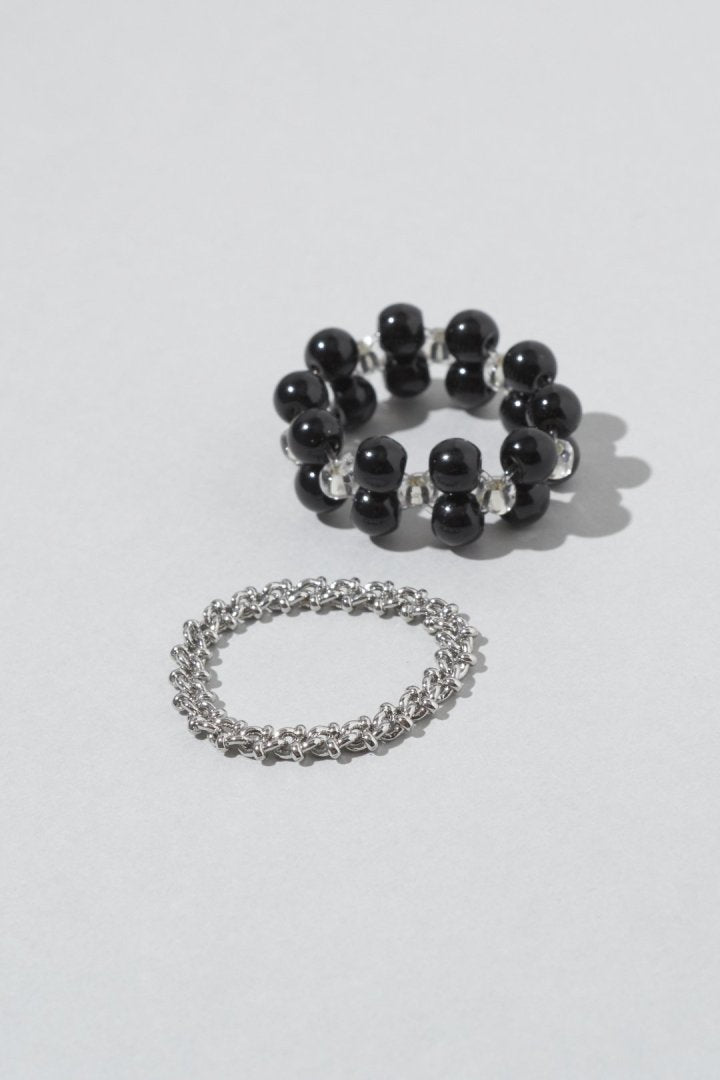 GOLDY bicolor bead set ring - Image 4