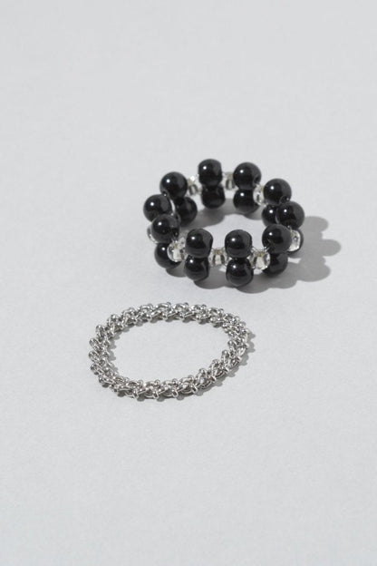 GOLDY bicolor bead set ring - Image 4