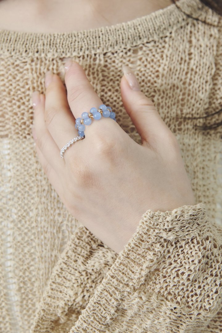 GOLDY bicolor bead set ring - Image 10