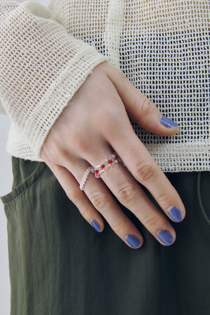 GOLDY bicolor bead set ring - Image 11