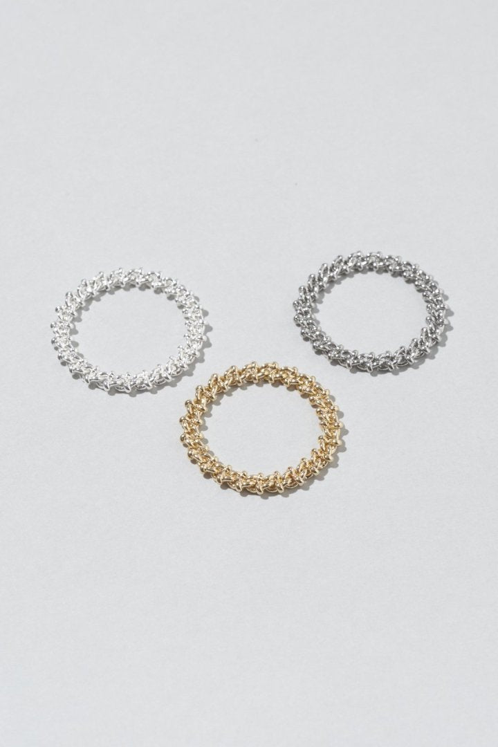 GOLDY bicolor bead set ring - Image 19