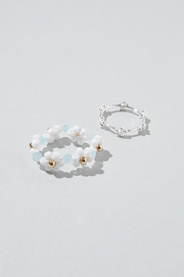 GOLDY flower bead set ring - Image 4