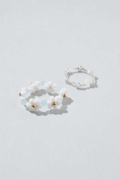 GOLDY flower bead set ring - Image 4
