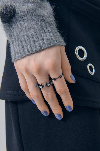 GOLDY flower bead set ring - Image 15