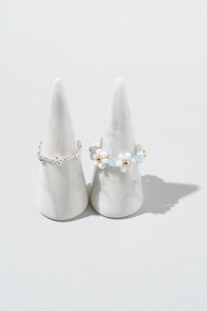 GOLDY flower bead set ring - Image 17