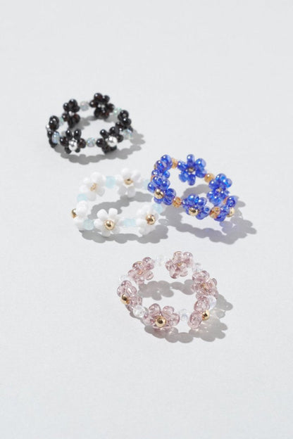 GOLDY flower bead set ring - Image 18