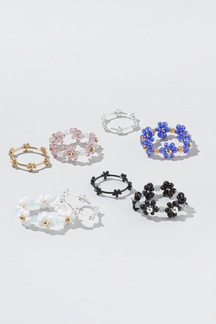 GOLDY flower bead set ring - Image 19