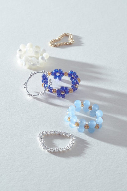 GOLDY flower bead set ring - Image 20