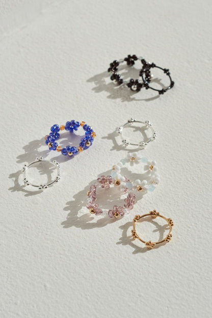 GOLDY flower bead set ring - Image 21