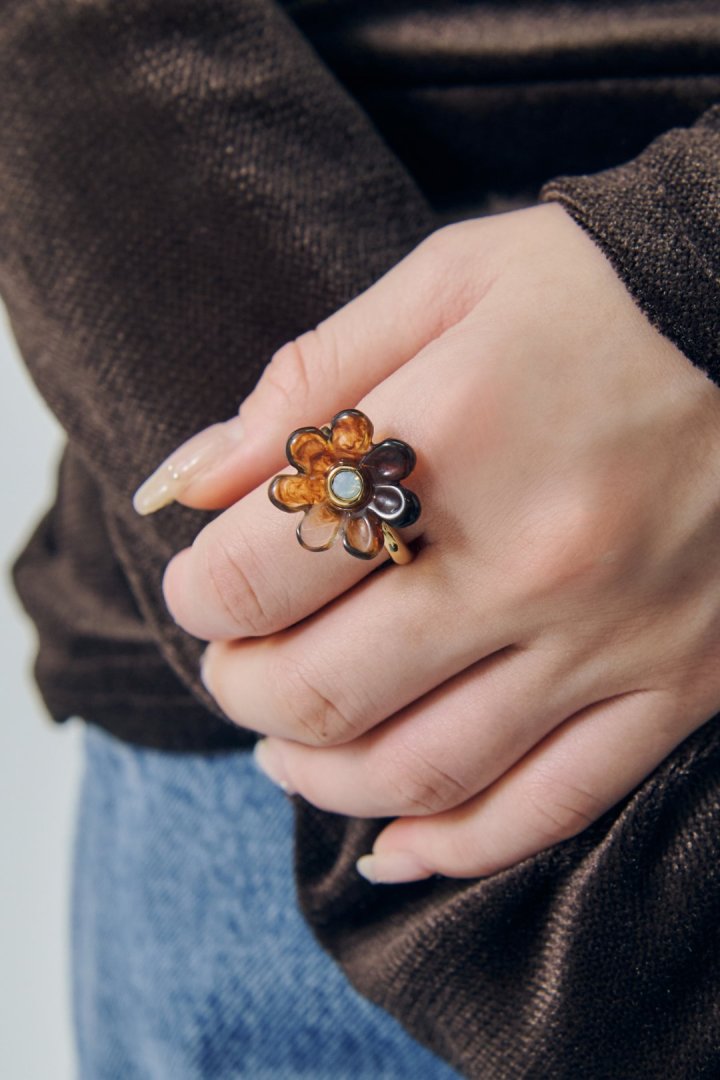 GOLDY puffy bloom ring - Image 10