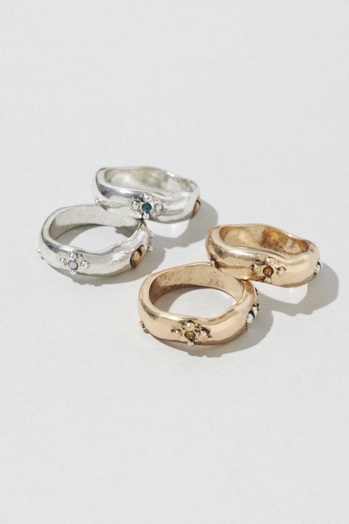 GOLDY vintage heart embed set ring - Image 14