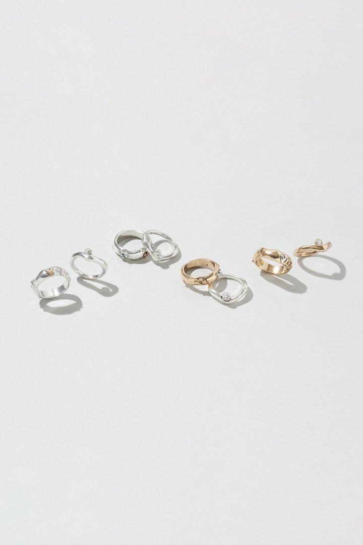 GOLDY vintage heart embed set ring - Image 15