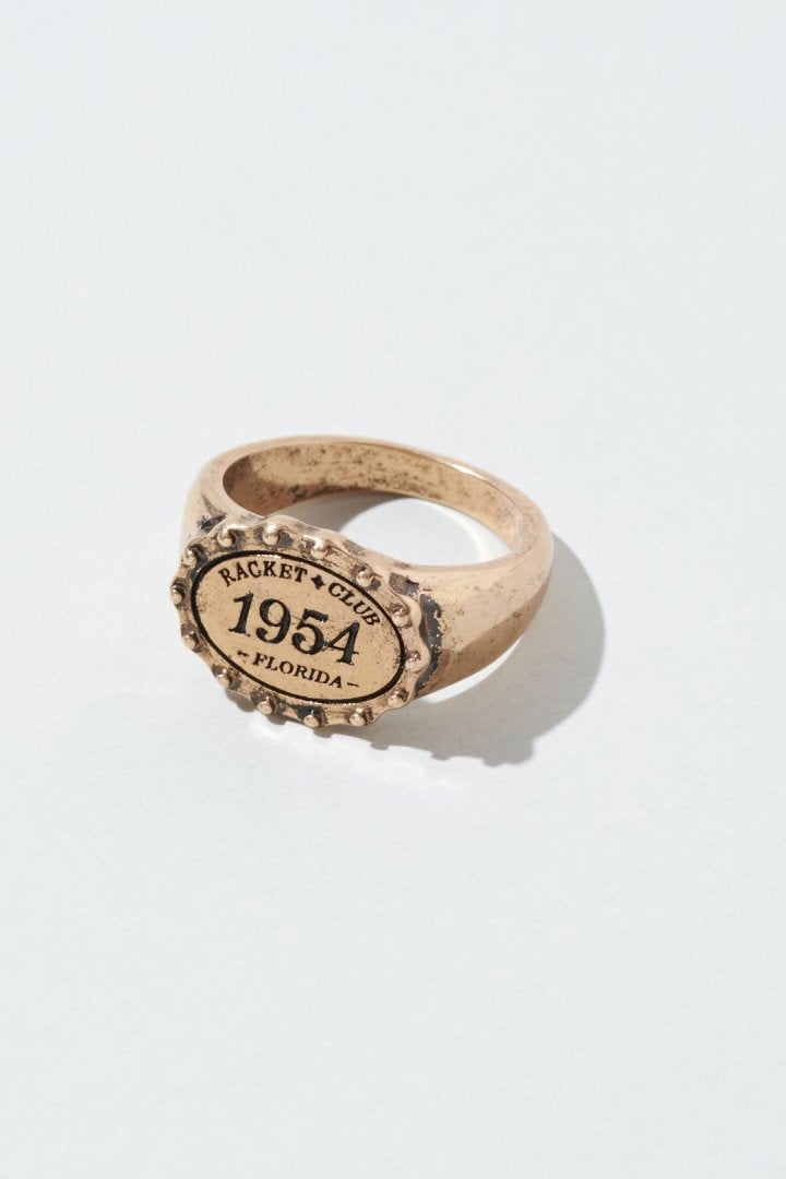 GOLDY antique number motif ring - Image 3