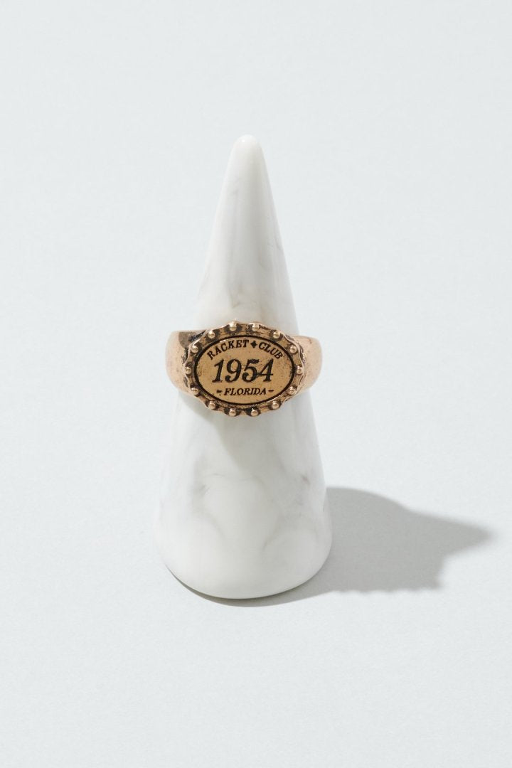 GOLDY antique number motif ring - Image 12