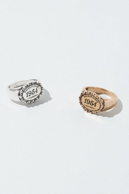 GOLDY antique number motif ring - Image 13