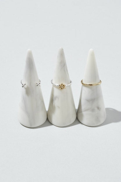 GOLDY 3PCS  プチ フラワー セット ピンキー リング - Image 10