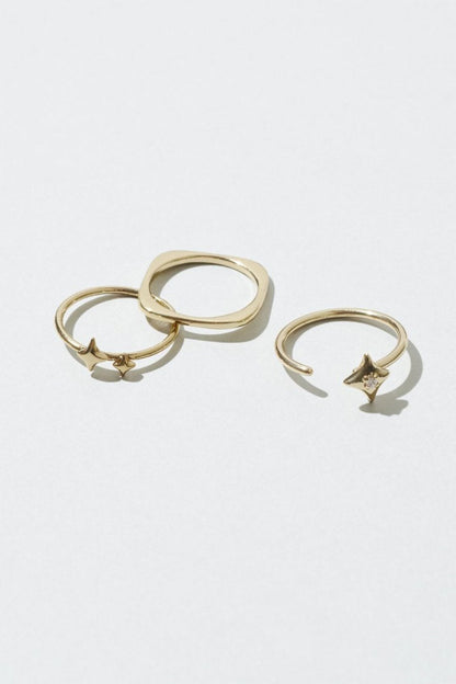 GOLDY 3PCS プチ トゥインクル セット ピンキー リング - Image 3