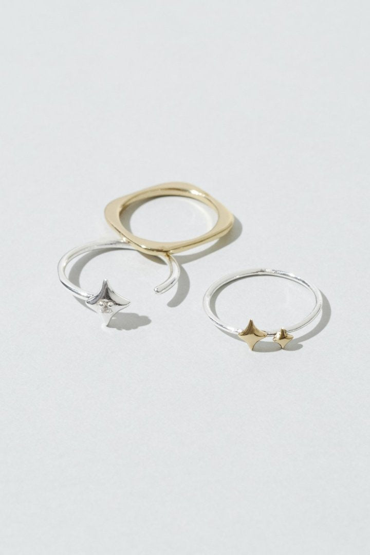 GOLDY 3PCS プチ トゥインクル セット ピンキー リング - Image 4